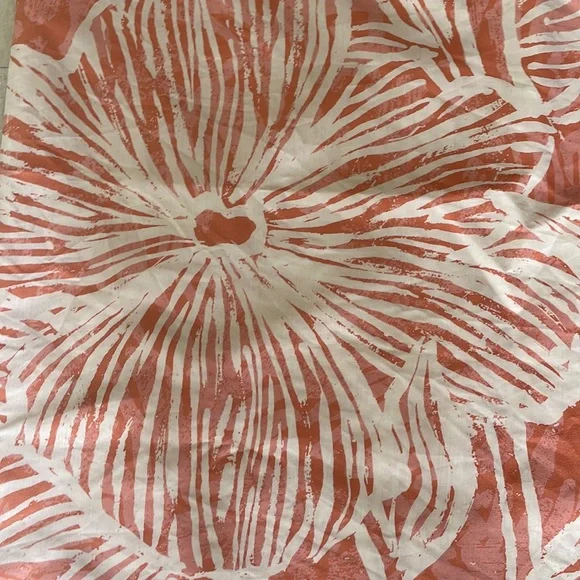 Opalhouse Floral Tropical Shower Curtain Boho Bath Orange Pink - Picture 2 of 5